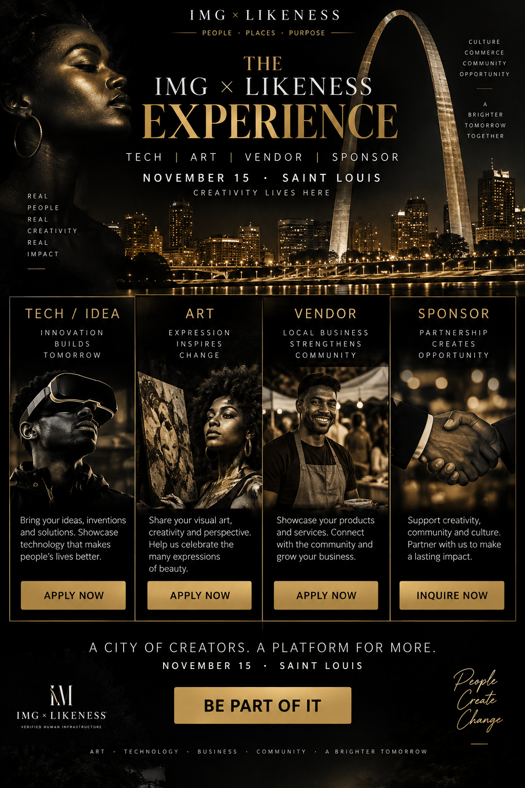 Creator Showcase — Tech / Idea · Art · Vendor · Sponsor